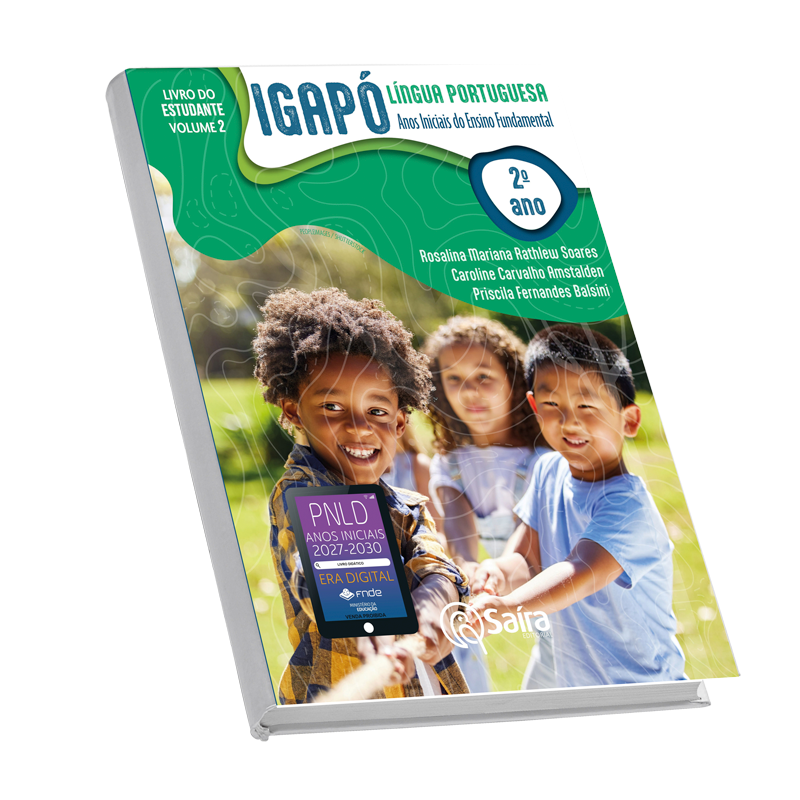 Mockup da capa do livro Igapó Língua Portuguesa 2º ano