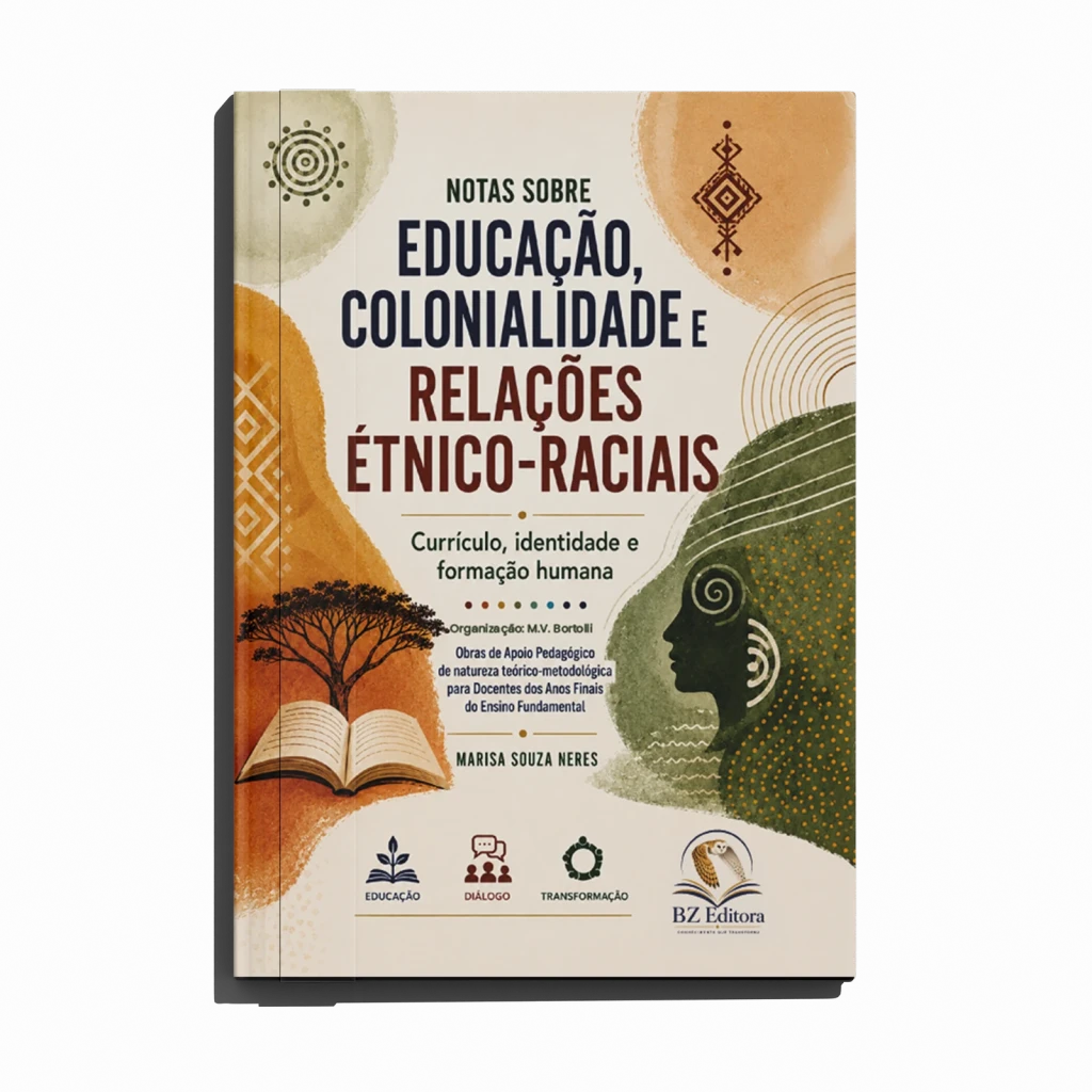 Mockup da capa do livro Notas sobre Educação, Colonialidade e Relações Étnico-Raciais