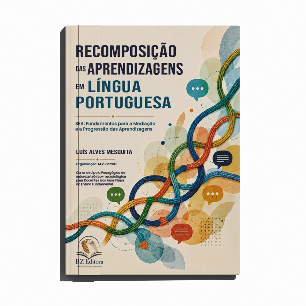 Mockup da capa do livro Recomposição das Aprendizagens em Língua Portuguesa